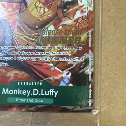 One Piece Card Game Monkey.D.Luffy Release Winner [op-16] Promo P-135 Sealed Eng - Image 5