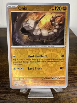 Onix 090/182 NM SV04: Paradox Rift Reverse Holo Pokemon Card - Image 1