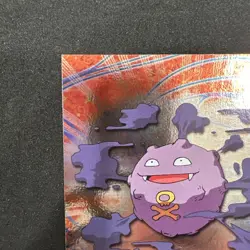 Topps Pokemon Card TV Series Chrome Foil Blue Logo 1st Edition #109 Koffing NM - Image 4
