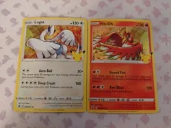 Ho-oh and Lugia Celebrations HOLOS 2 Card Set NM - Image 1