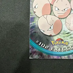 Topps Pokemon Card TV Series 2 ChromeFoil BlueLogo 1st Editing #102 Exeggcute LP - Image 2
