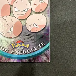 Topps Pokemon Card TV Series 2 ChromeFoil BlueLogo 1st Editing #102 Exeggcute LP - Image 3