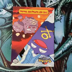 1999 Topps Pokemon Trading Card TV13 #109 Koffing #110 Weezing 0003 - Image 1