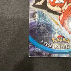 Topps Pokemon Card TV Series 2 Chrome Foil Blue Logo 1st Edition #99 Kingler LP - Image 2