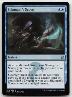 MTG Silumgar's Scorn U Dragons of Tarkir 78 MP - Image 1