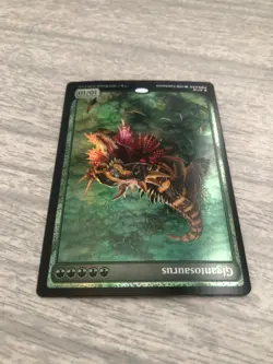 MTG Magic Gigantosaurus #718 x 1 - DFDN - FOIL Textless Full Art FREE SHIPPING - Image 5