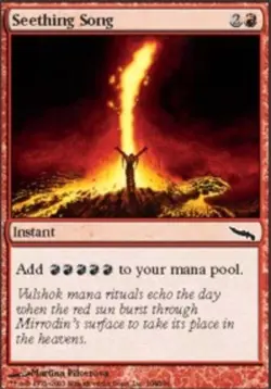 MTG Seething Song, Light Play, English Mirrodin - Image 1