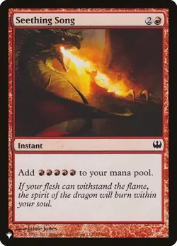 MTG Seething Song, Light Play, English The List Reprints - Image 1