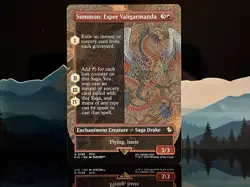 Summon: Esper Valigarmanda #198 FIC R (Borderless Non-Foil) - MTG Final Fantasy - Image 1