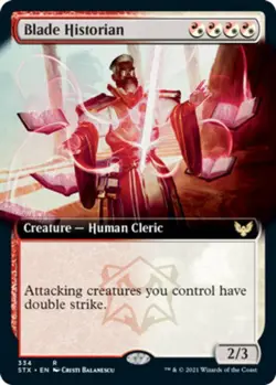 MTG Blade Historian - Foil - Extended Art, NM-Mint, English Strixhaven: School o - Image 1