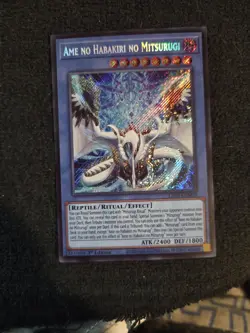 Ame no Habakiri no Mitsurugi - L26D-ENM10 - Secret Rare YuGiOh - Image 1