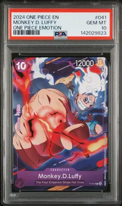 ONE PIECE EMOTION #041 MONKEY D. LUFFY PSA 10 English - Image 1