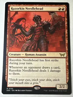 x1 Razorkin Needlehead | Duskmourn: House of Horror | NM | MTG [freshpullsco] - Image 1