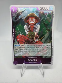 One Piece Shanks Op13-065 Rare Foil Carrying In His Will NM - Image 1
