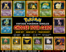 Vintage PKM Cards NM Base,Jungle,Fossil,TR,Gym Heroes - Choose Your Card - Image 1
