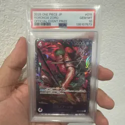 ONE PIECE Card Zoro ST21-015 Flagship Battle 2025 Top 8 Prize Japanese PSA 10 - Image 1
