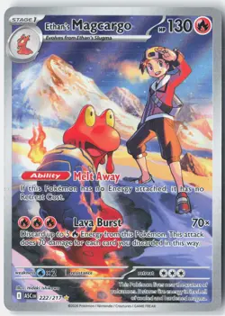 Ethan's Magcargo ME: Ascended Heroes 222/217 Pokemon Card Holo - Image 1