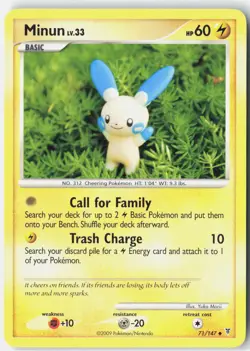 Minun Supreme Victors 71 Pokemon Card - Image 1