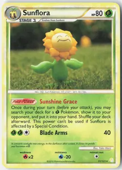 Sunflora HeartGold SoulSilver 31/123 Pokemon Card - Image 1