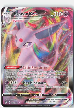 Espeon VMAX SWSH07: Evolving Skies 065/203 Pokemon Card Holo - Image 1