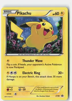 Pikachu Promo XY89 Pokemon Card Holo NM - Image 1