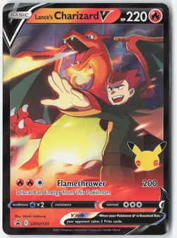 Lance's Charizard V SWSH: Sword & Shield Promo Cards SWSH133 Pokemon Card Holo - Image 1