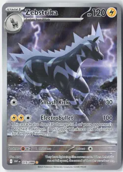 Zebstrika SV: White Flare 115/086 Pokemon Card Holo - Image 1