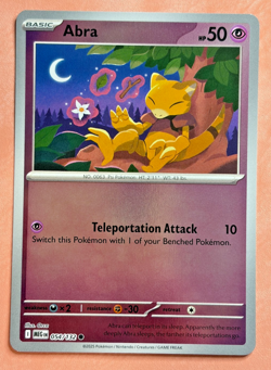 Abra~ Reverse Holo~Cute Pokemon Cards~ Pretty in Pink & Pastel Gallery - Image 1