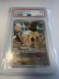 Pachirisu Illustration Rare Card 208/198 SV01 Scarlet & Violet Base Set PSA 9 - Image 1