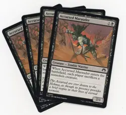 MTG - 4x Accursed Marauder Modern Horizons 3 Common NM Playset - Image 1