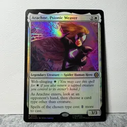 ARACHNE, PSIONIC WEAVER MARVEL'S SPIDER-MAN MAGIC: THE GATHERING FOIL 2 RARE LP - Image 1