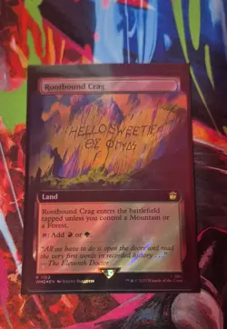 Rootbound Crag (Extended Art) (Surge Foil) Universes Beyond: Doctor Who Foil - Image 1