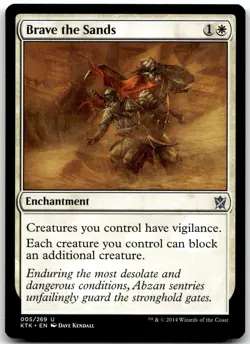 MTG Brave the Sands Khans of Tarkir KTK #5 uncommon NM VINTAGE HOT SALE! - Image 1