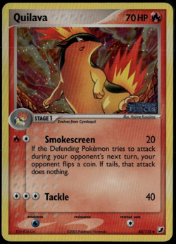 Quilava Reverse Holo 45/115 ex Unseen Forces 2005 Pokemon Card HP - Image 1