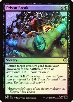 NM Foil Prison Break, MTG, Marvel's Spider-Man, Magic the Gathering, 61 - Image 1