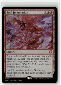 Soul Immolation Foil M Lorwyn Eclipsed 156 NM M1-001 - Image 1