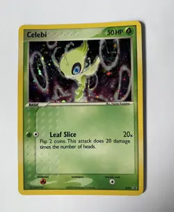 2005 Pokemon TCG Celebi - 029 - Holo Rare Black Star Promo Pokemon swirl - Image 1