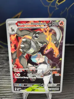 Team Rocket's Houndoom 191/182 Pokemon Destined Rivals Illustration Rare NM - Image 1