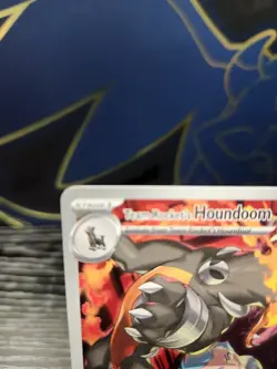Team Rocket's Houndoom 191/182 Pokemon Destined Rivals Illustration Rare NM - Image 2