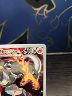 Team Rocket's Houndoom 191/182 Pokemon Destined Rivals Illustration Rare NM - Image 3