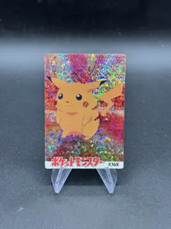 Pikachu Holo Pokemon Vintage Pocket Monsters Vending Prism Sticker 368 - Image 1