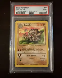 Pokemon 2002 Legendary Collection Graveler 44/110 PSA 9 MINT - Image 1