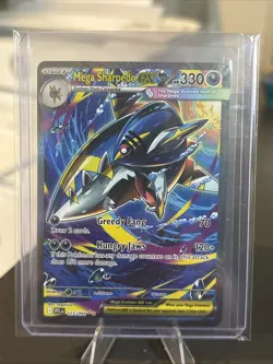 Mega Sharpedo EX 127/094 PHANTASMAL FLAMES FULL ART SIR Pokemon NM Grade Worthy - Image 1