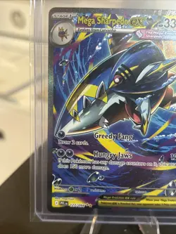 Mega Sharpedo EX 127/094 PHANTASMAL FLAMES FULL ART SIR Pokemon NM Grade Worthy - Image 2