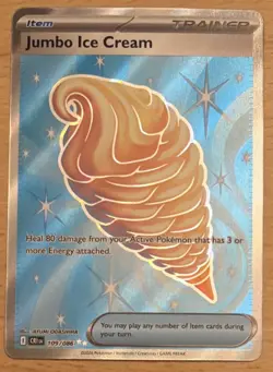 Pokemon Jumbo Ice Cream Chaos Rising 109/086 Full Art NM - Image 1