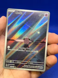 Pokemon SV03 Obsidian Flames Cleffa 202/197 Illustration Rare IR NM - Image 2