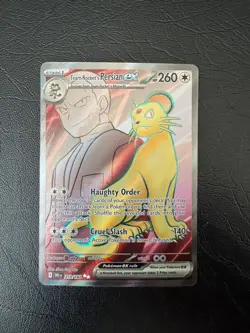 Team Rocket's Persian ex 219/182 Ultra Rare Destined Rivals Pokemon Near Mint - Image 1