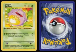 Koffing 51/102 1st Edition Common Base Set Shadowless Pokemon English NM - Image 3