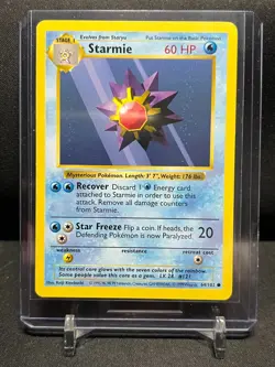 Starmie 64/102 Pokemon 1999 Shadowless Base Set MP - Image 1