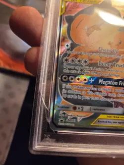 Pokemon Eevee Snorlax GX SM169 Promo Tag Team Full Art PSA 9 Cracked Slab - Image 3